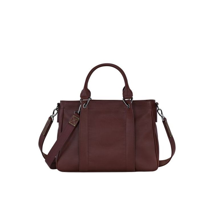 Longchamp S Leren Handtas Rood | 863524-UZF