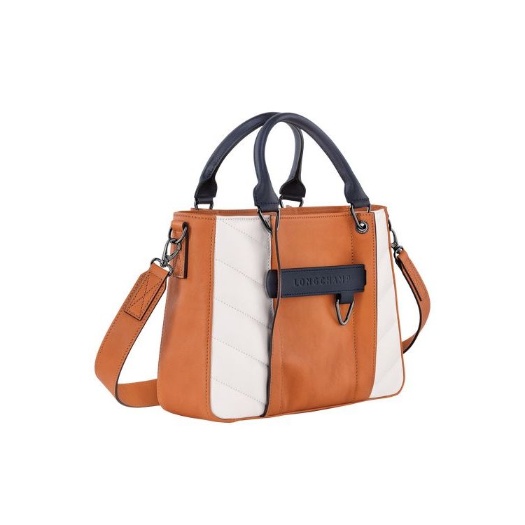 Longchamp S Leren Handtas Wit | 491062-MOY