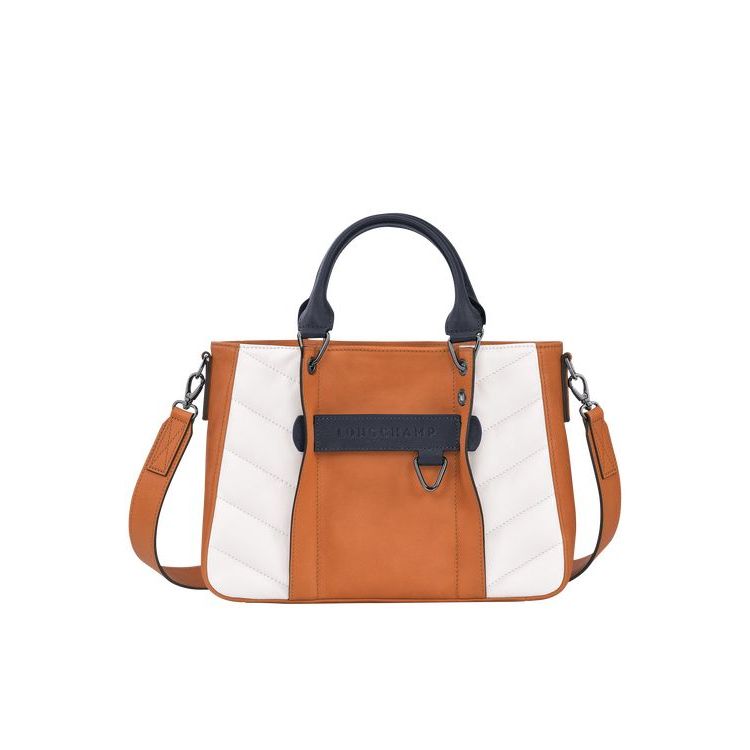 Longchamp S Leren Handtas Wit | 491062-MOY