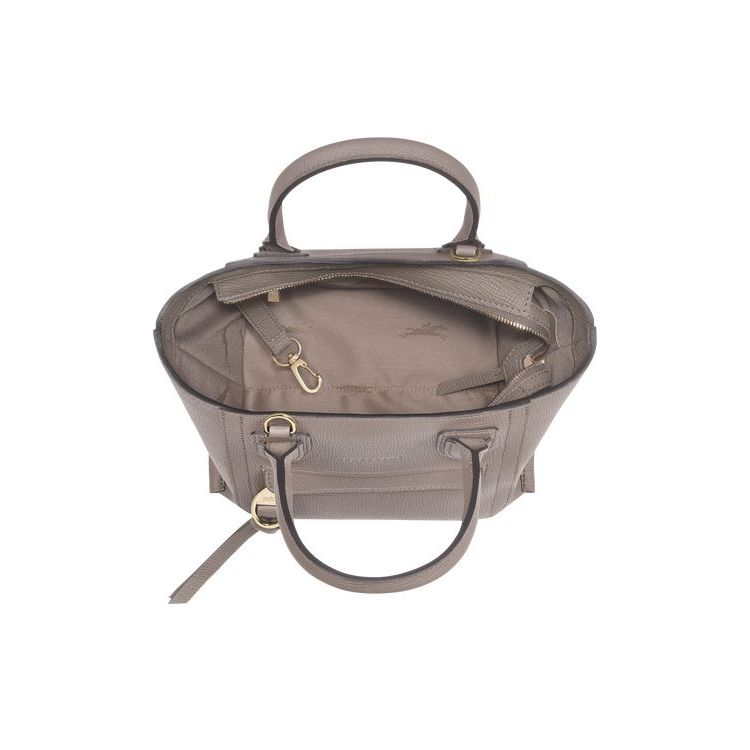 Longchamp S Leren Mini Tassen Grijs Bruin | 549307-WKO