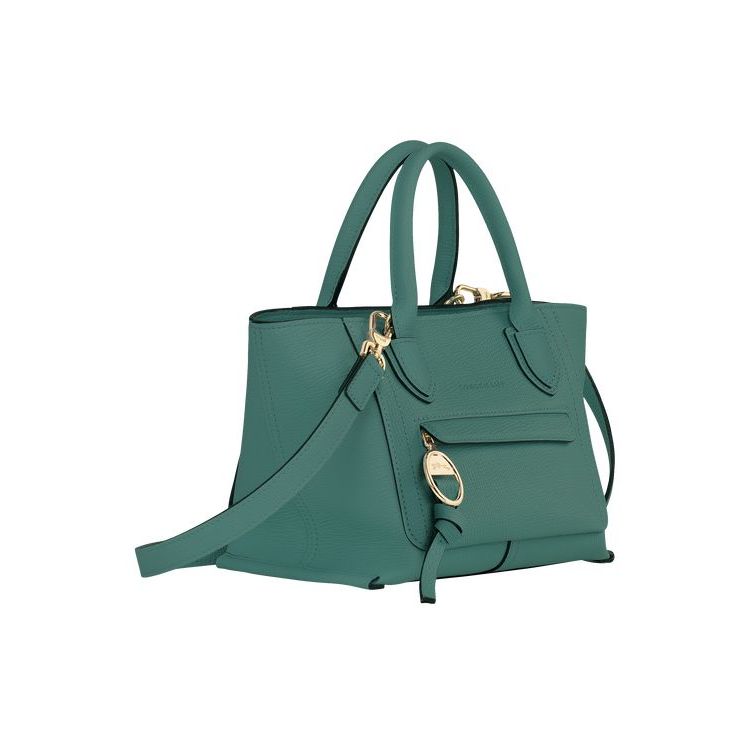 Longchamp S Leren Mini Tassen Grijs Groen | 684217-EVN