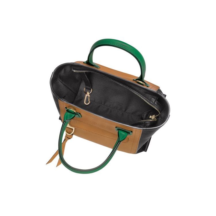 Longchamp S Leren Mini Tassen Zwart | 702589-EBU