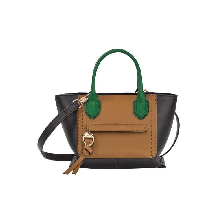 Longchamp S Leren Mini Tassen Zwart | 702589-EBU