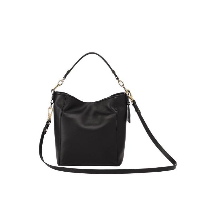 Longchamp S Leren Schoudertassen Zwart | 297583-QWM