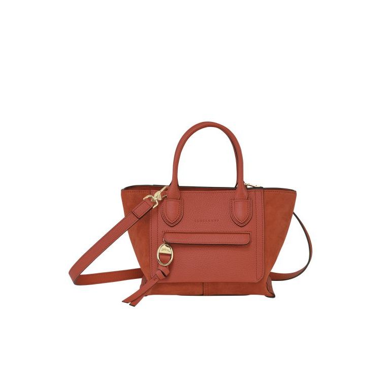 Longchamp S Marmelade Leren Handtas Oranje | 761432-UJE