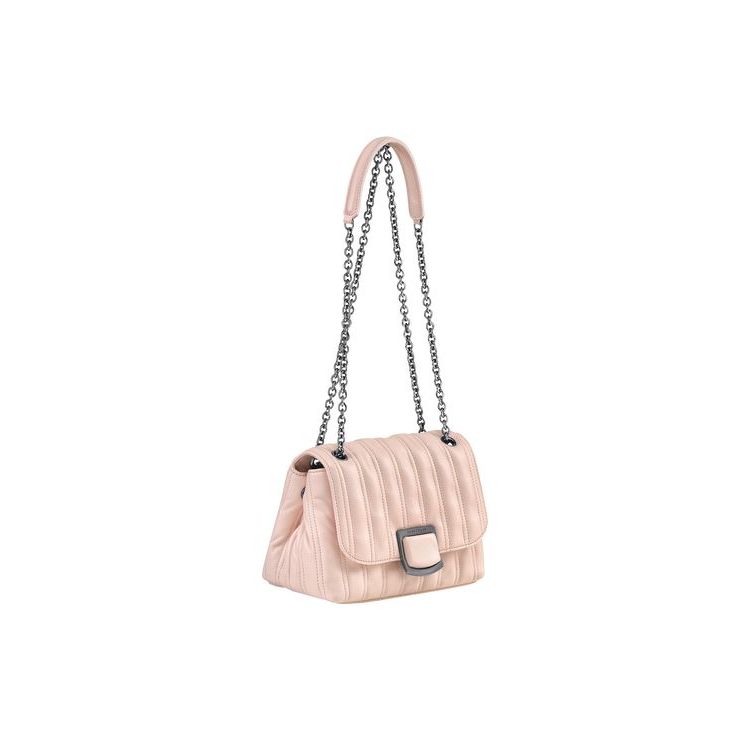 Longchamp S Powder Leren Crossbodytassen Roze | 417028-HLN