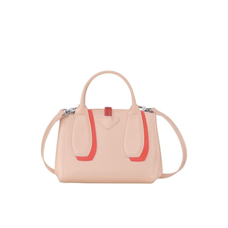 Longchamp S Powder Leren Handtas Roze | 712360-XGM