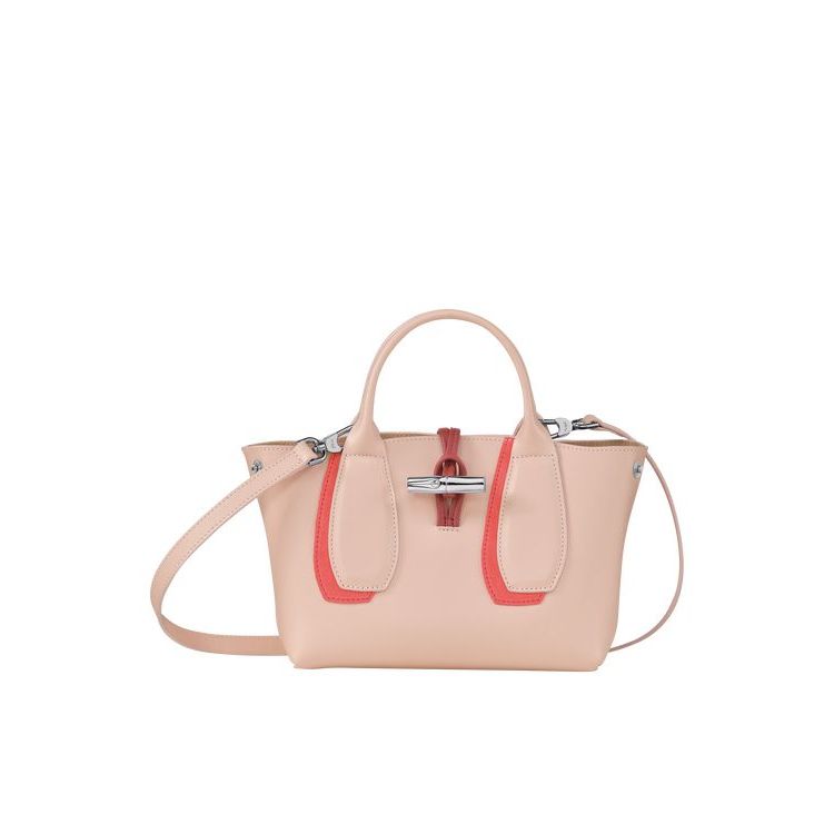 Longchamp S Powder Leren Handtas Roze | 712360-XGM