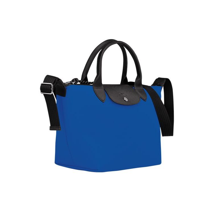 Longchamp S Recycled canvas Handtas Diepblauw | 589740-OYJ