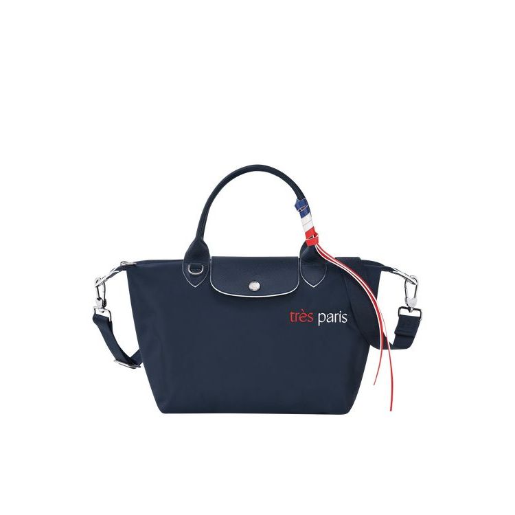 Longchamp S Recycled canvas Handtas Donkerblauw | 592641-LHR