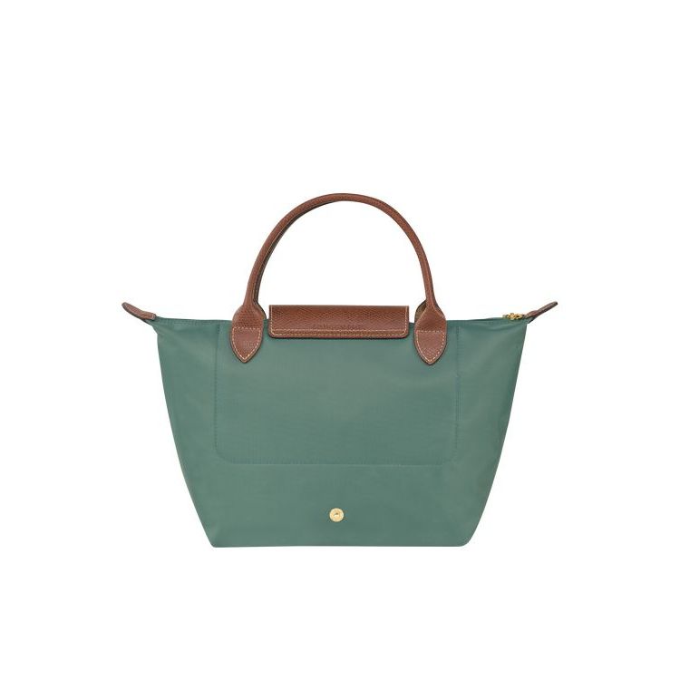 Longchamp S Recycled canvas Handtas Grijs Groen | 013492-RHA