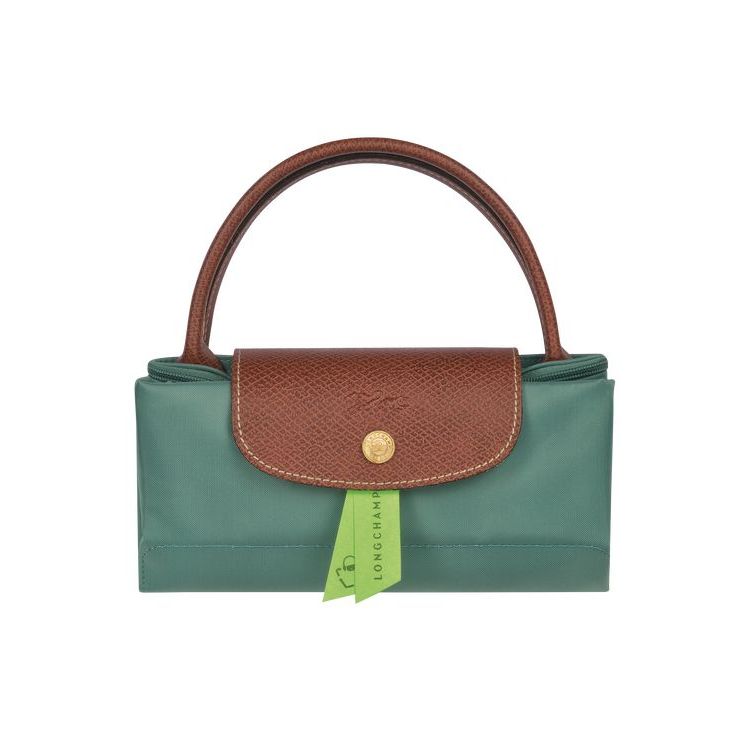 Longchamp S Recycled canvas Handtas Grijs Groen | 013492-RHA