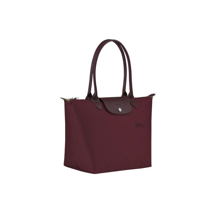 Longchamp S Recycled canvas Schoudertassen Bordeaux | 035468-QBT