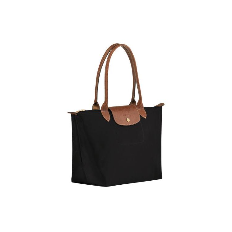 Longchamp S Recycled canvas Schoudertassen Zwart | 129608-XMN