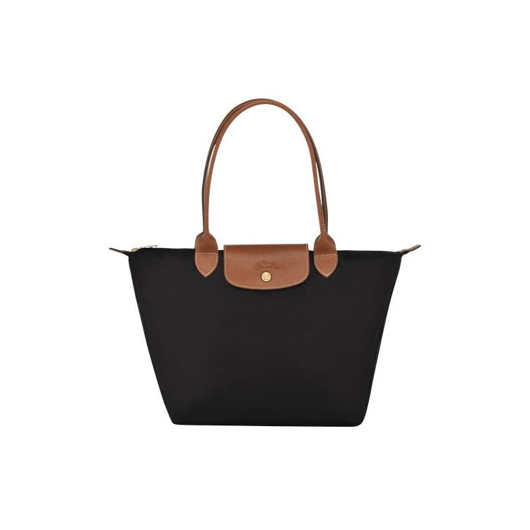 Longchamp S Recycled canvas Schoudertassen Zwart | 129608-XMN