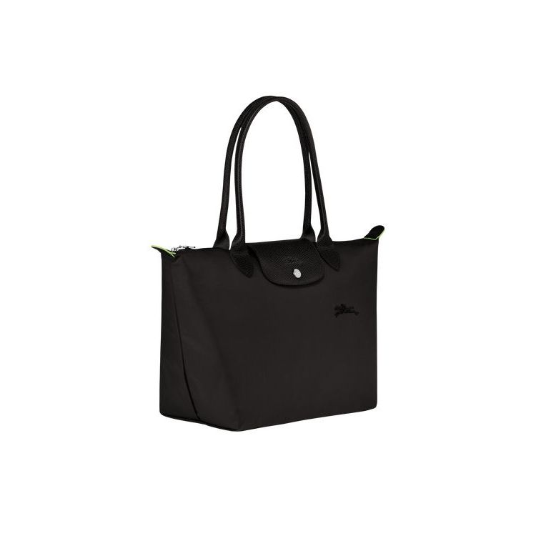 Longchamp S Recycled canvas Schoudertassen Zwart | 376421-DUJ