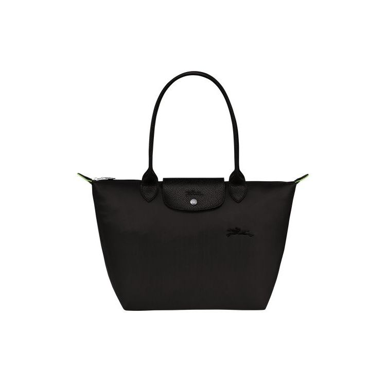 Longchamp S Recycled canvas Schoudertassen Zwart | 376421-DUJ