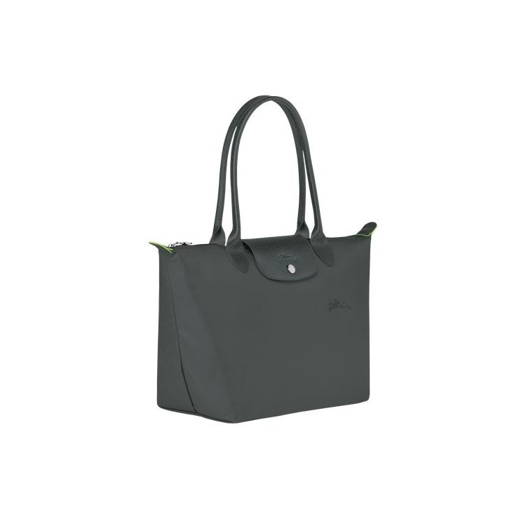 Longchamp S Recycled canvas Schoudertassen Diepgrijs | 906743-OND