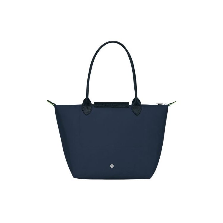 Longchamp S Recycled canvas Schoudertassen Donkerblauw | 981734-QTN