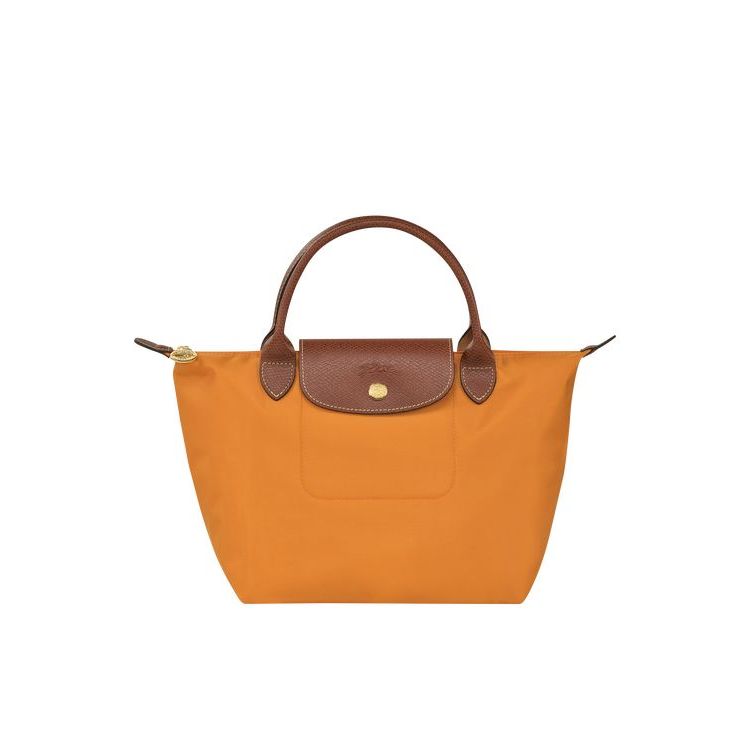 Longchamp S Saffron Recycled canvas Handtas Oranje | 286495-NJX