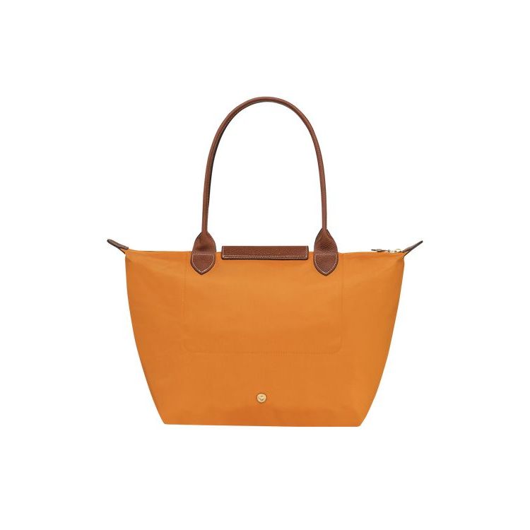 Longchamp S Saffron Recycled canvas Schoudertassen Oranje | 214685-YDG