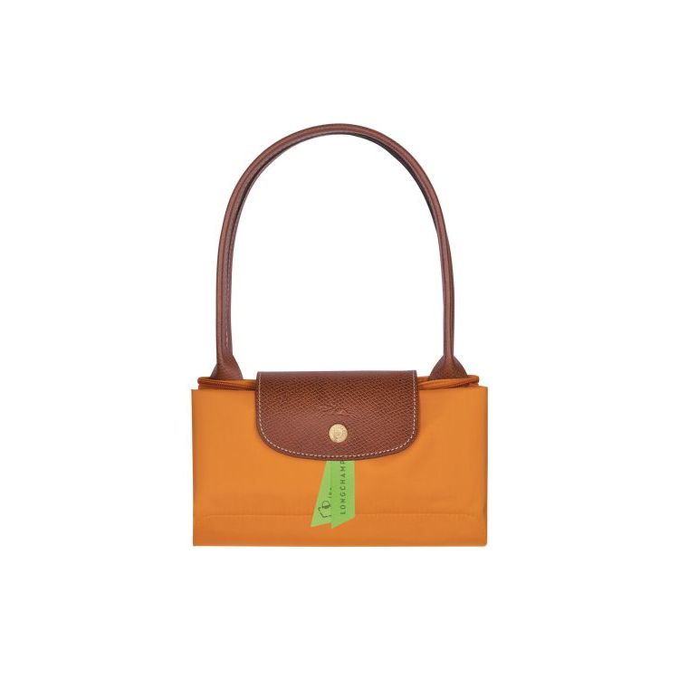 Longchamp S Saffron Recycled canvas Schoudertassen Oranje | 214685-YDG