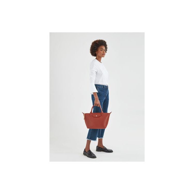 Longchamp S Terracotta Canvas Handtas Oranje | 925710-JFA