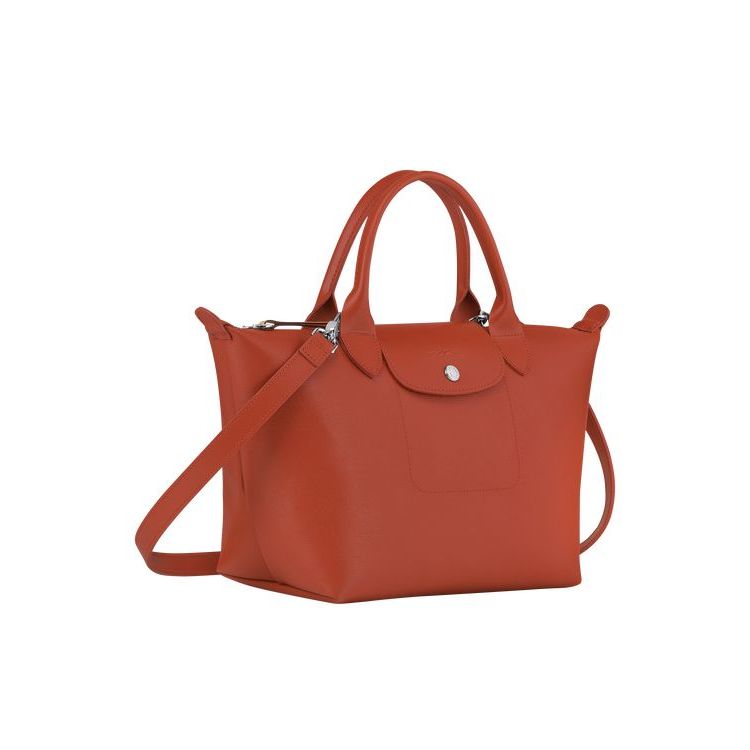 Longchamp S Terracotta Canvas Handtas Oranje | 925710-JFA