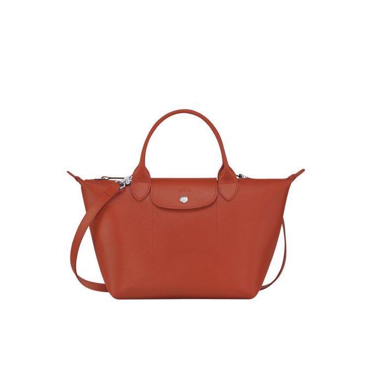 Longchamp S Terracotta Canvas Handtas Oranje | 925710-JFA