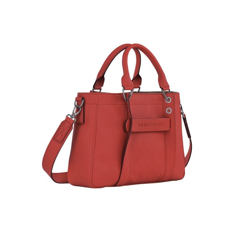 Longchamp S Terracotta Leren Handtas Oranje | 239458-DIT