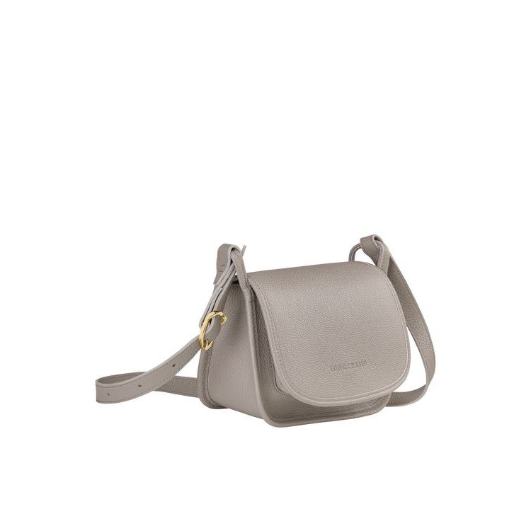 Longchamp S Turtledove Leren Crossbodytassen Grijs | 630485-FAO