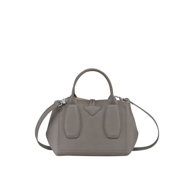 Longchamp S Turtledove Leren Handtas Grijs | 082576-VLZ