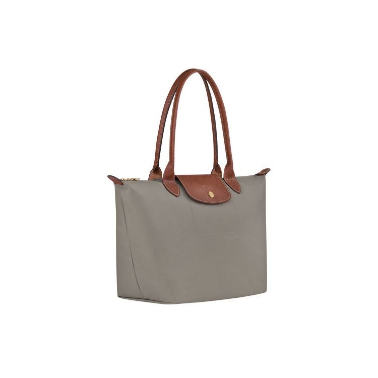 Longchamp S Turtledove Recycled canvas Schoudertassen Grijs | 289735-AJD