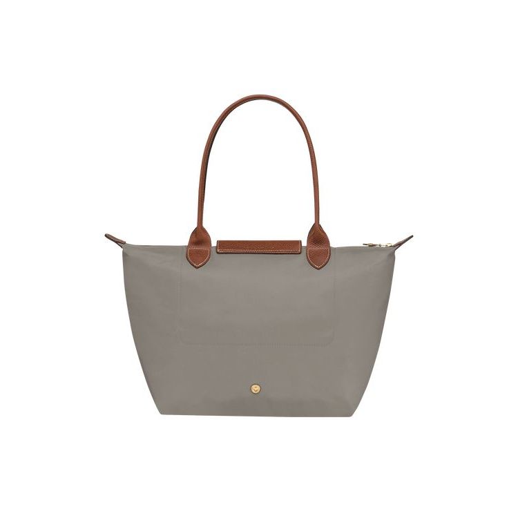 Longchamp S Turtledove Recycled canvas Schoudertassen Grijs | 289735-AJD