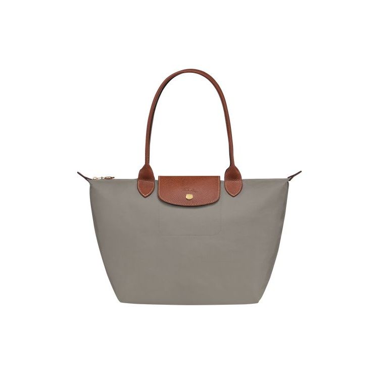 Longchamp S Turtledove Recycled canvas Schoudertassen Grijs | 289735-AJD