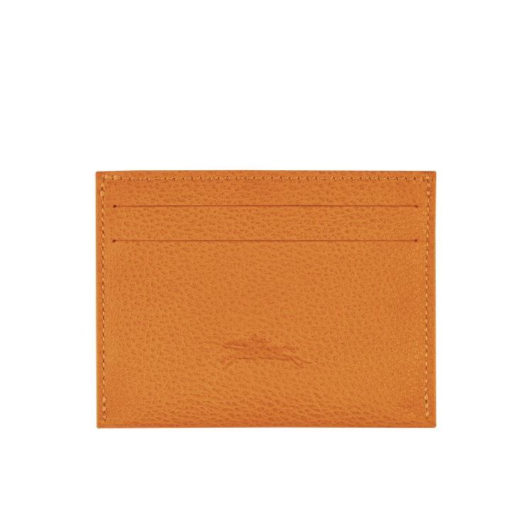 Longchamp Saffron Leren Kaarthouder Oranje | 192738-TSD