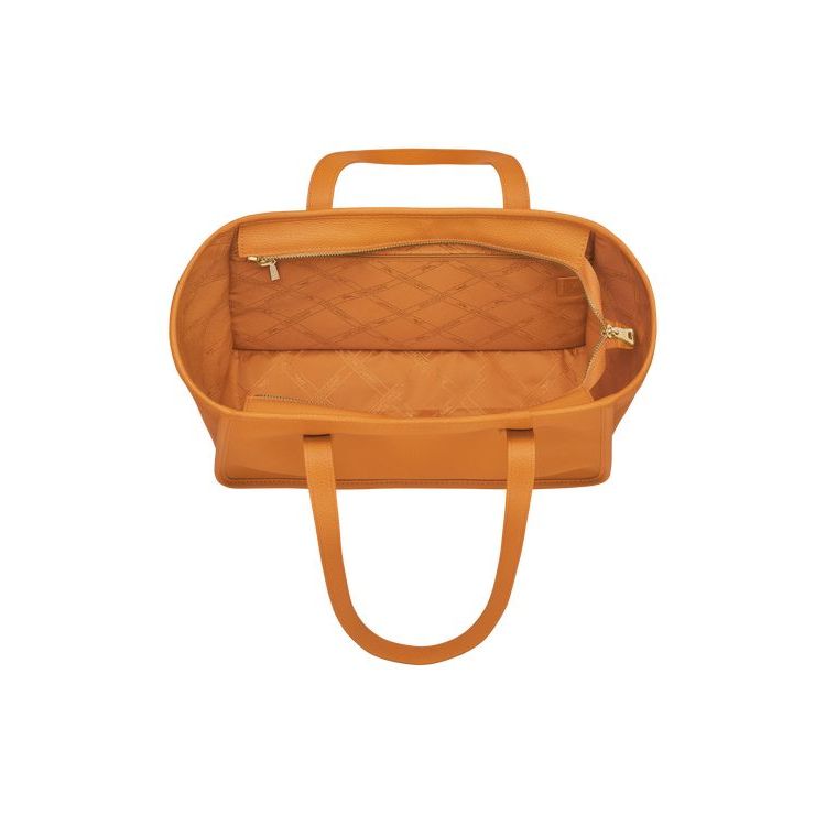 Longchamp Saffron Leren Schoudertassen Oranje | 095173-CHI