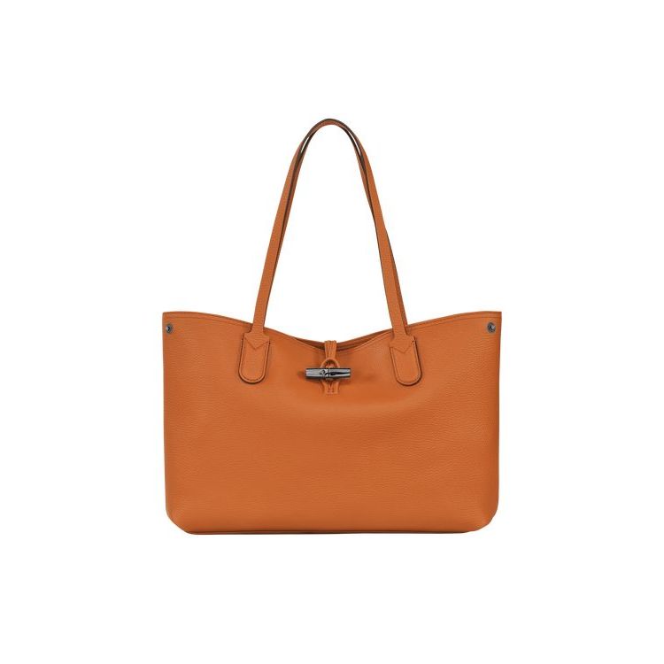 Longchamp Saffron Leren Schoudertassen Oranje | 324678-CPX