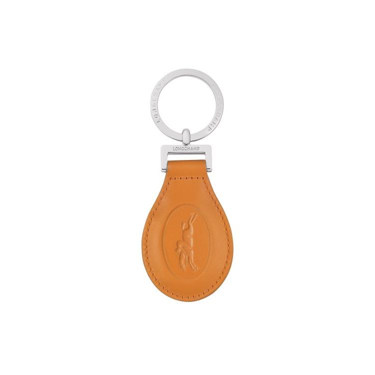 Longchamp Saffron Leren Sleutelhanger Oranje | 198372-HBL