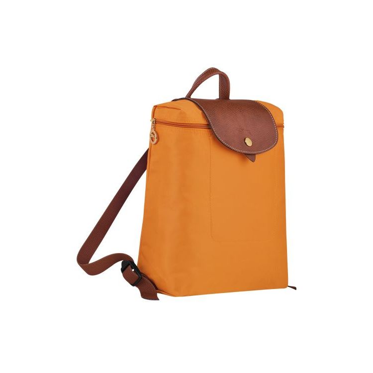 Longchamp Saffron Recycled canvas Rugzak Oranje | 062837-OCJ