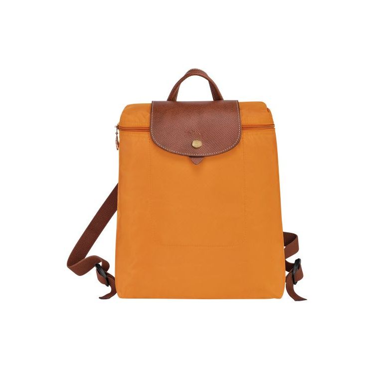 Longchamp Saffron Recycled canvas Rugzak Oranje | 917840-NGI