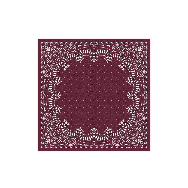 Longchamp Scarf 50 Silk Sjaals Bordeaux | 317092-KMJ