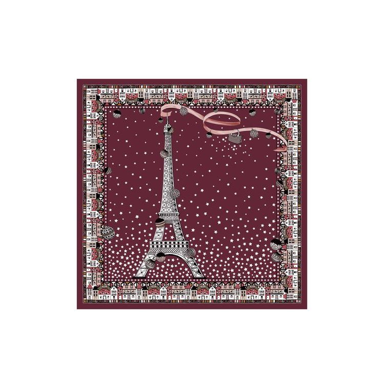 Longchamp Scarf 50 Silk Sjaals Rood | 764283-YPM