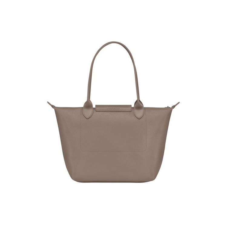 Longchamp Shopping S Canvas Schoudertassen Grijs Bruin | 203817-CEN