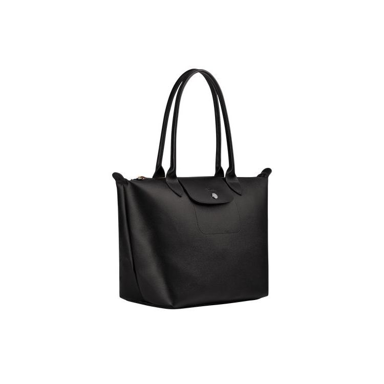 Longchamp Shopping S Canvas Schoudertassen Zwart | 249318-KHA