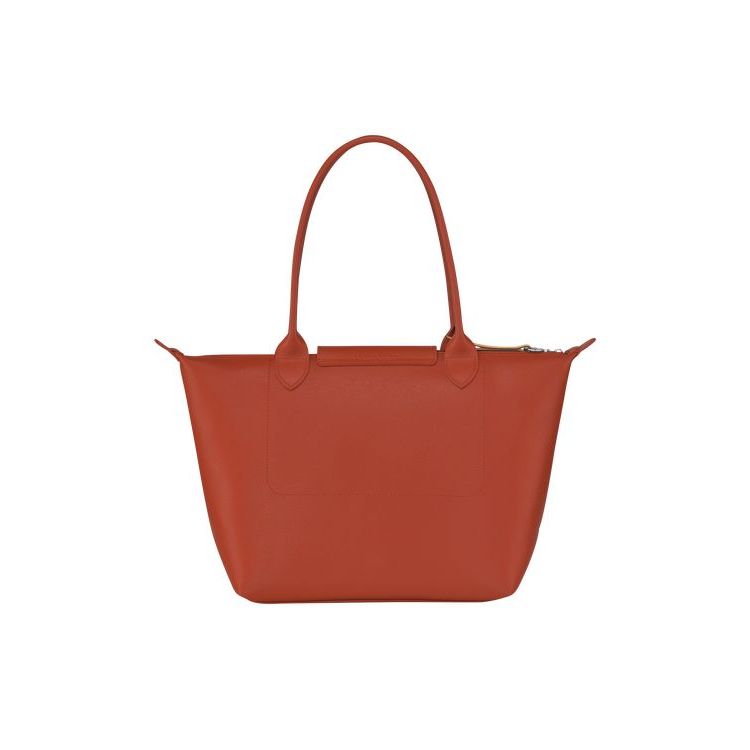 Longchamp Shopping S Terracotta Canvas Schoudertassen Oranje | 650721-YDG