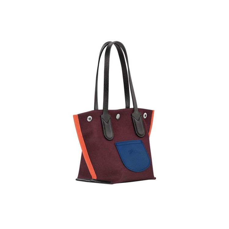 Longchamp Shopping Xs Canvas Schoudertassen Bordeaux | 719602-IXT