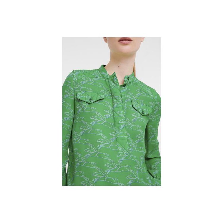 Longchamp Synthetisch Fibres Blouse Groen | 329756-YOL