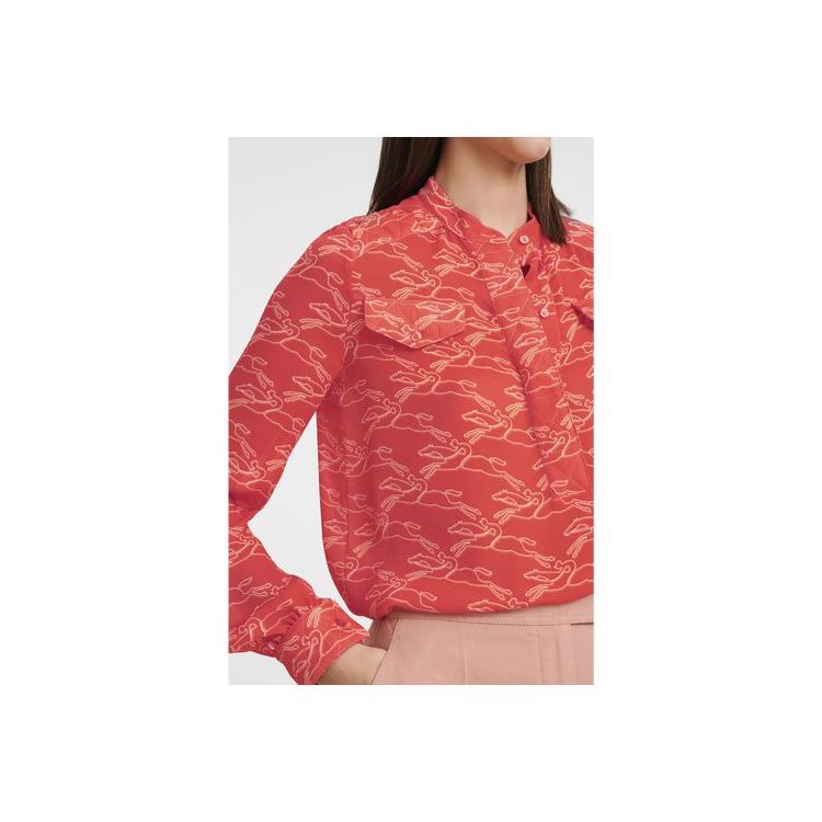 Longchamp Synthetisch Fibres Blouse Oranje | 469275-DGM