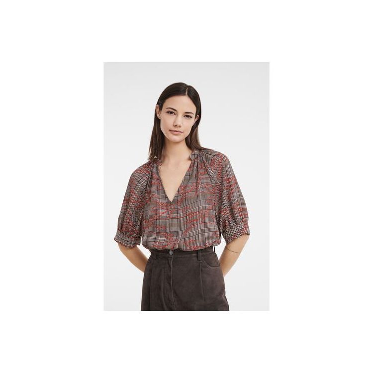 Longchamp Synthetisch Fibres Blouse Rood | 213850-OYC